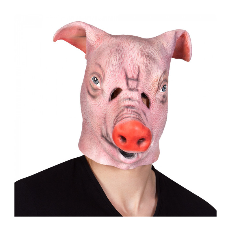 Latexová maska prasa